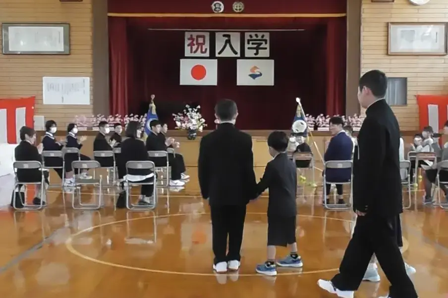 小中合同の入学式